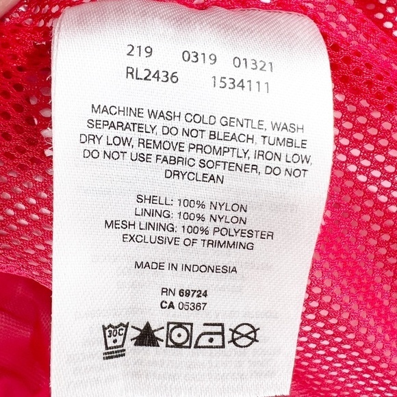 ✅ COLUMBIA LIGHTWEIGHT FULL ZIP JACKET WITH HOOD IN RED SIZE MEDIUM - Picture 6 of 6